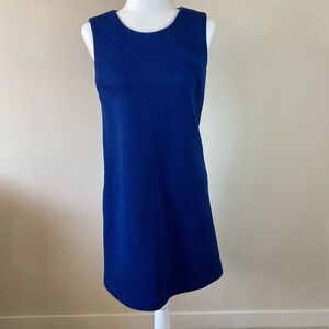 Tommy Hilfiger Sheath Dress with Basketweave pattern Royal Blue Size 8